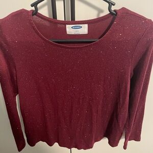 Good condition girls 10/12 long sleeve shirt. Old Navy brand